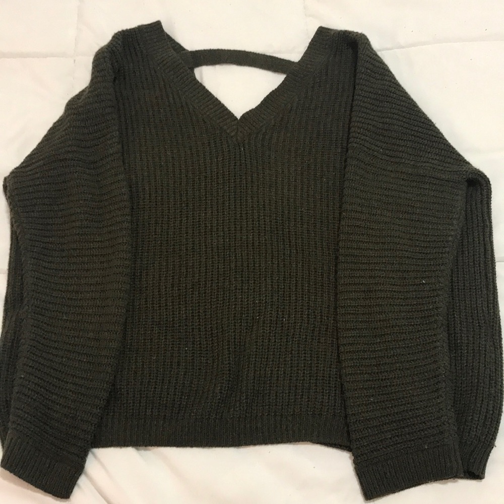 Dark Olive Forever 21 Sweater